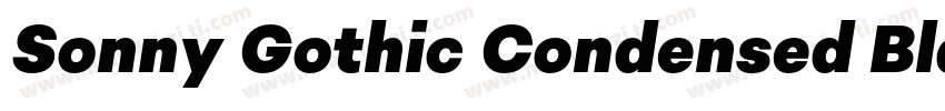 Sonny Gothic Condensed Black字体转换